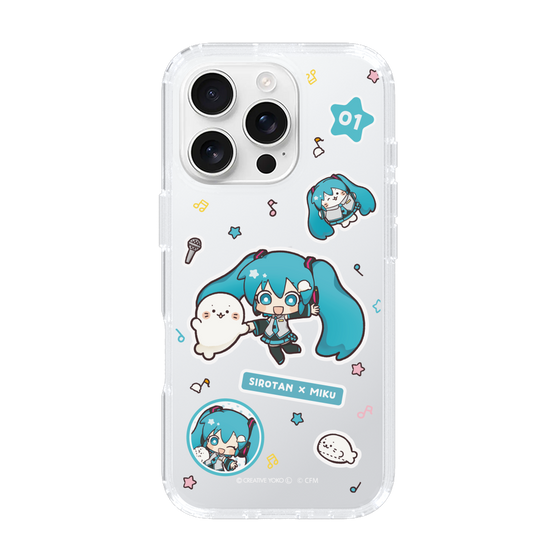 スリムプロテクションケース［ しろたん×初音ミク - ステッカー ］