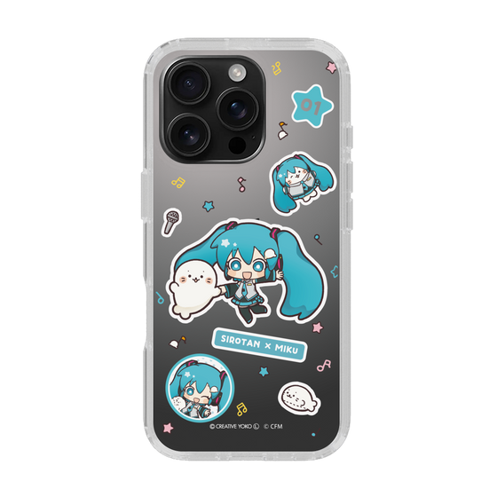 スリムプロテクションケース［ しろたん×初音ミク - ステッカー ］