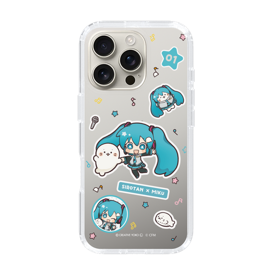 スリムプロテクションケース［ しろたん×初音ミク - ステッカー ］