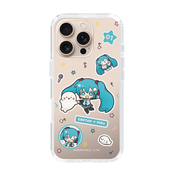 スリムプロテクションケース［ しろたん×初音ミク - ステッカー ］