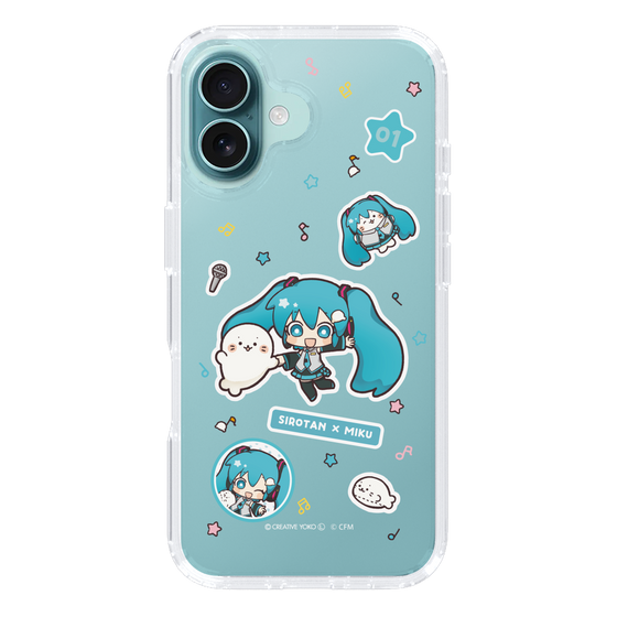 スリムプロテクションケース［ しろたん×初音ミク - ステッカー ］
