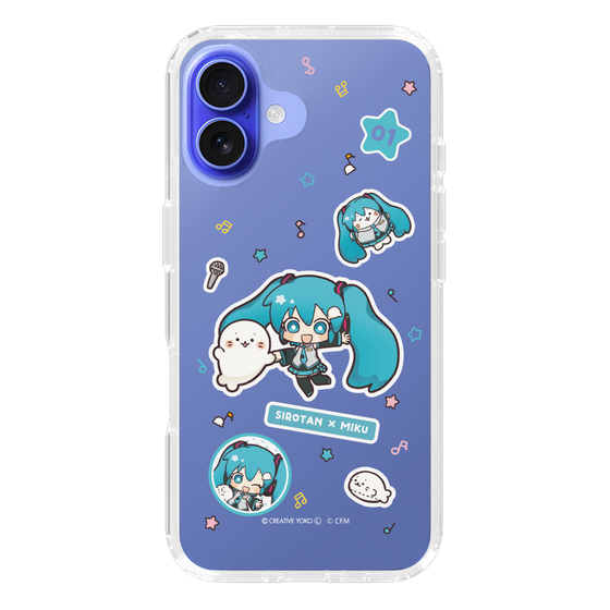 スリムプロテクションケース［ しろたん×初音ミク - ステッカー ］