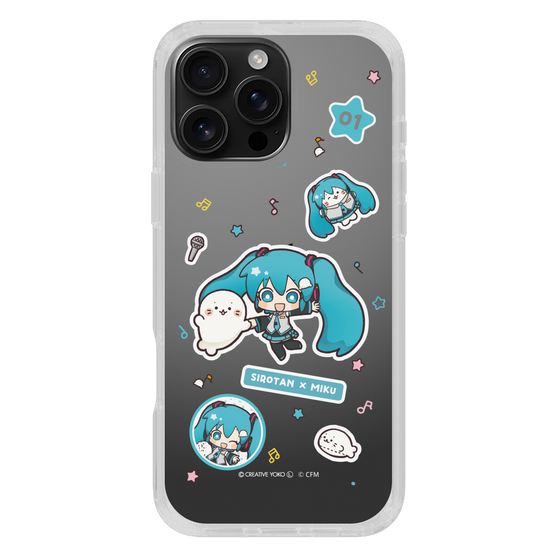 スリムプロテクションケース［ しろたん×初音ミク - ステッカー ］
