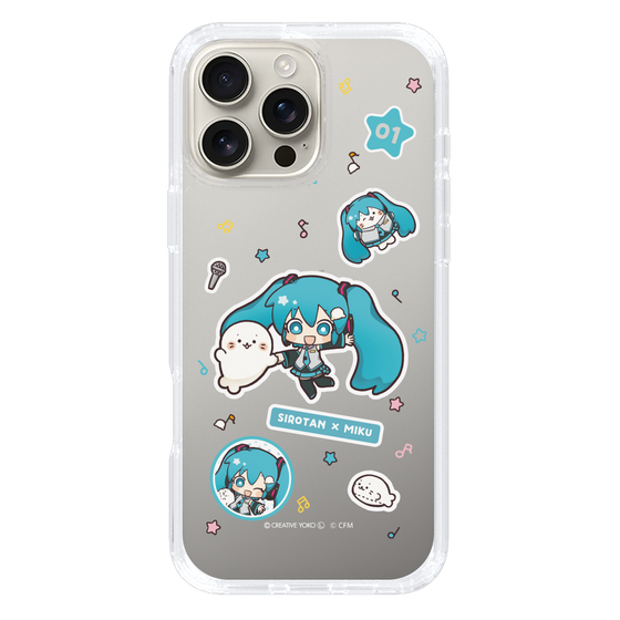 スリムプロテクションケース［ しろたん×初音ミク - ステッカー ］