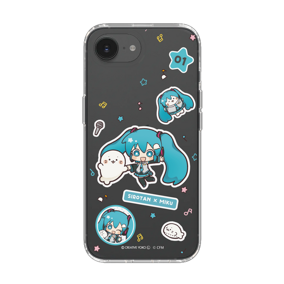 スリムプロテクションケース［ しろたん×初音ミク - ステッカー ］