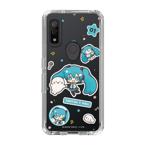 スリムプロテクションケース［ しろたん×初音ミク - ステッカー ］