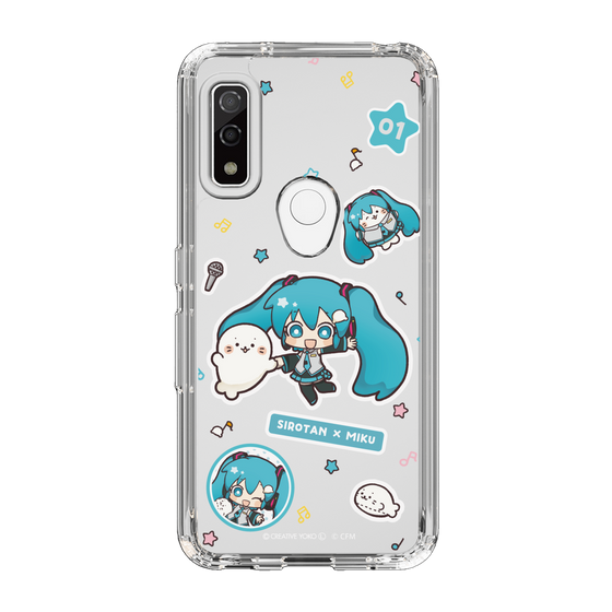 スリムプロテクションケース［ しろたん×初音ミク - ステッカー ］
