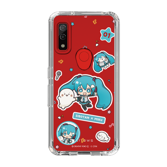 スリムプロテクションケース［ しろたん×初音ミク - ステッカー ］