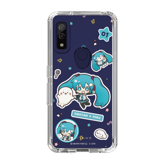 スリムプロテクションケース［ しろたん×初音ミク - ステッカー ］