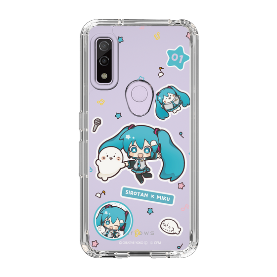 スリムプロテクションケース［ しろたん×初音ミク - ステッカー ］
