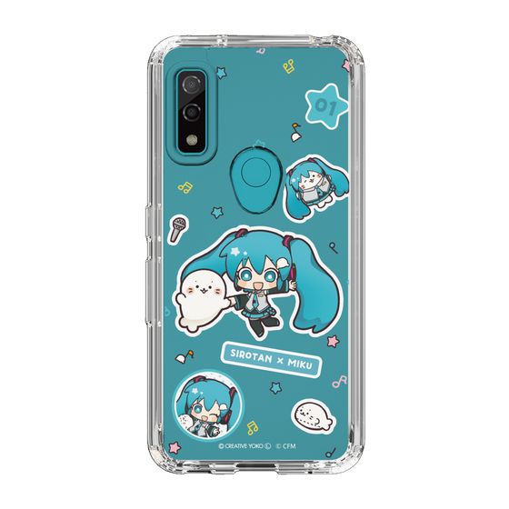 スリムプロテクションケース［ しろたん×初音ミク - ステッカー ］