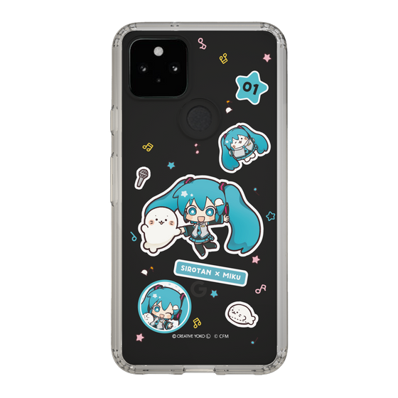 スリムプロテクションケース［ しろたん×初音ミク - ステッカー ］