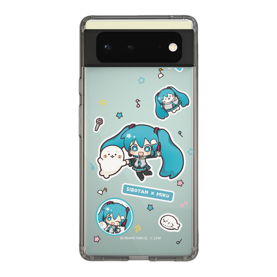 スリムプロテクションケース［ しろたん×初音ミク - ステッカー ］
