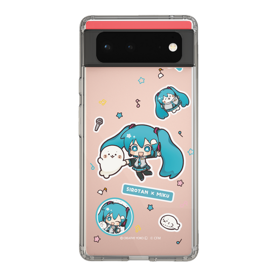 スリムプロテクションケース［ しろたん×初音ミク - ステッカー ］