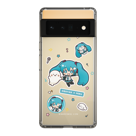 スリムプロテクションケース［ しろたん×初音ミク - ステッカー ］