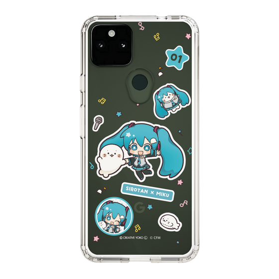 スリムプロテクションケース［ しろたん×初音ミク - ステッカー ］