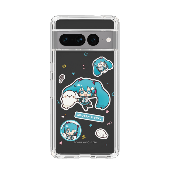 スリムプロテクションケース［ しろたん×初音ミク - ステッカー ］