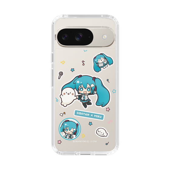 スリムプロテクションケース［ しろたん×初音ミク - ステッカー ］