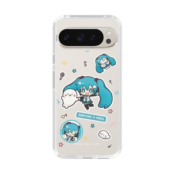 スリムプロテクションケース［ しろたん×初音ミク - ステッカー ］