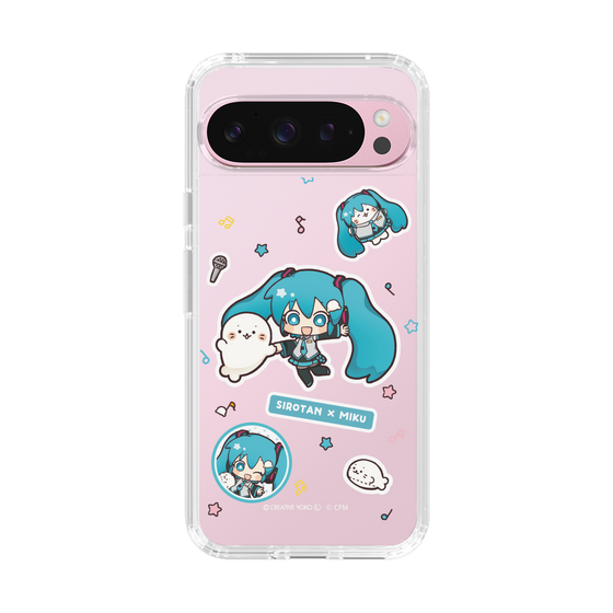 スリムプロテクションケース［ しろたん×初音ミク - ステッカー ］