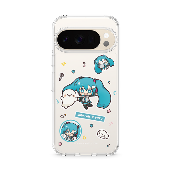 スリムプロテクションケース［ しろたん×初音ミク - ステッカー ］