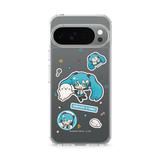 スリムプロテクションケース［ しろたん×初音ミク - ステッカー ］
