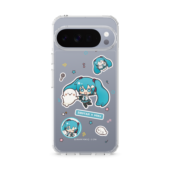 スリムプロテクションケース［ しろたん×初音ミク - ステッカー ］