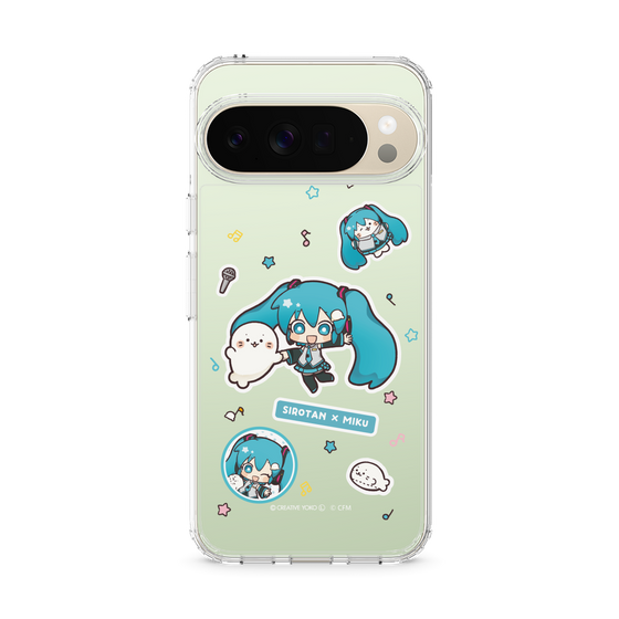 スリムプロテクションケース［ しろたん×初音ミク - ステッカー ］