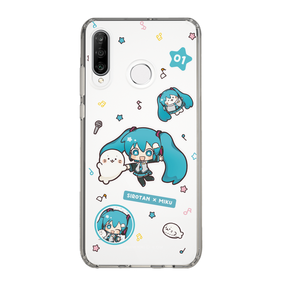 スリムプロテクションケース［ しろたん×初音ミク - ステッカー ］