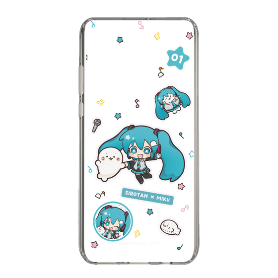 スリムプロテクションケース［ しろたん×初音ミク - ステッカー ］