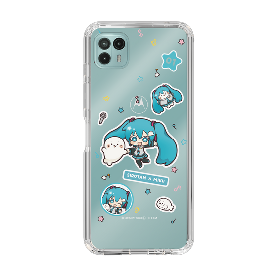 スリムプロテクションケース［ しろたん×初音ミク - ステッカー ］
