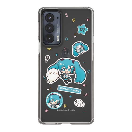 スリムプロテクションケース［ しろたん×初音ミク - ステッカー ］