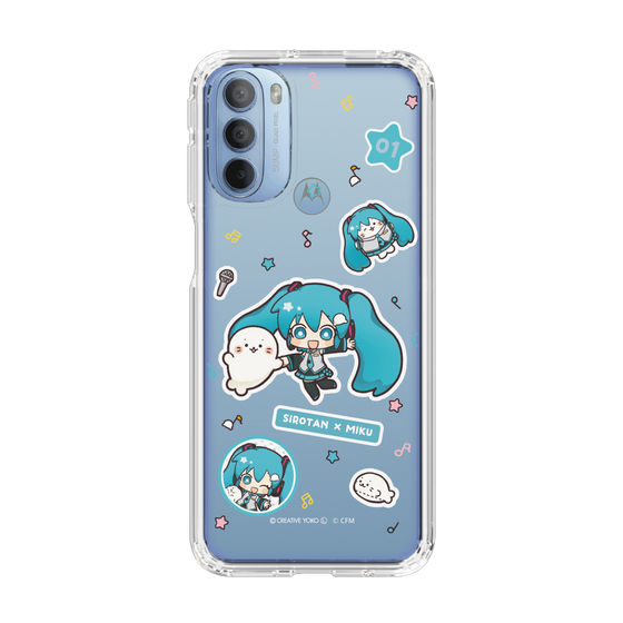 スリムプロテクションケース［ しろたん×初音ミク - ステッカー ］