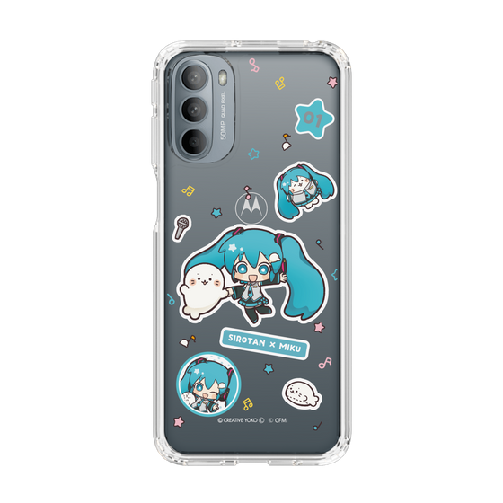 スリムプロテクションケース［ しろたん×初音ミク - ステッカー ］
