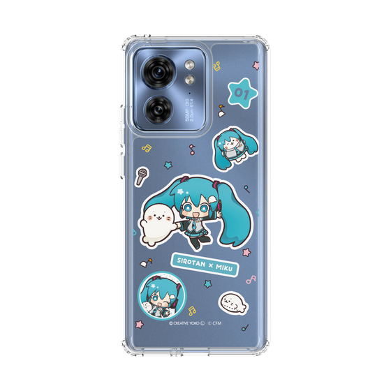 スリムプロテクションケース［ しろたん×初音ミク - ステッカー ］