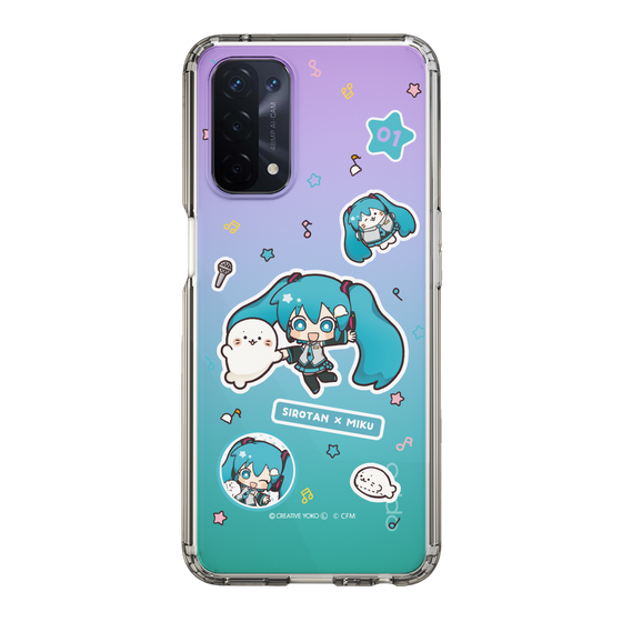 スリムプロテクションケース［ しろたん×初音ミク - ステッカー ］