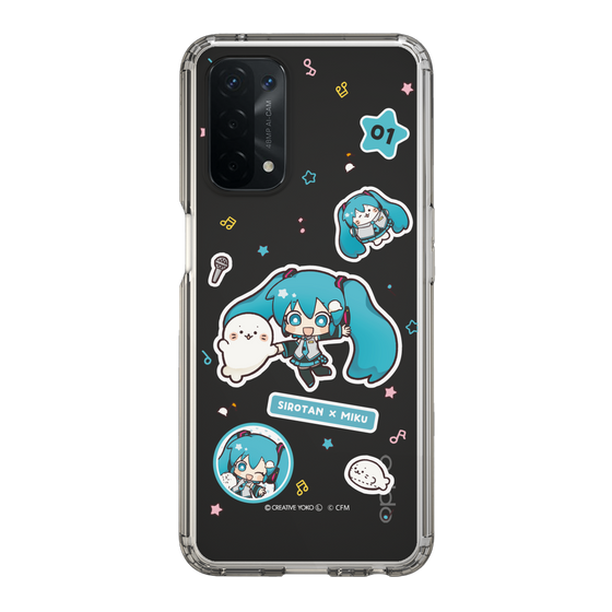 スリムプロテクションケース［ しろたん×初音ミク - ステッカー ］