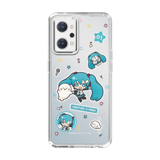 スリムプロテクションケース［ しろたん×初音ミク - ステッカー ］