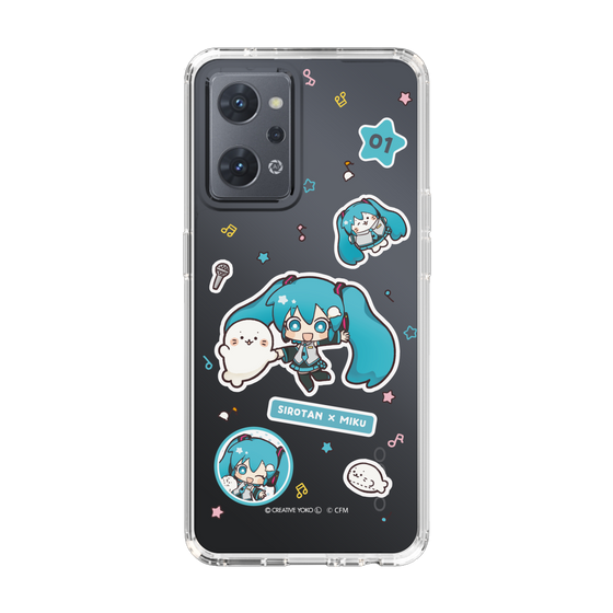 スリムプロテクションケース［ しろたん×初音ミク - ステッカー ］