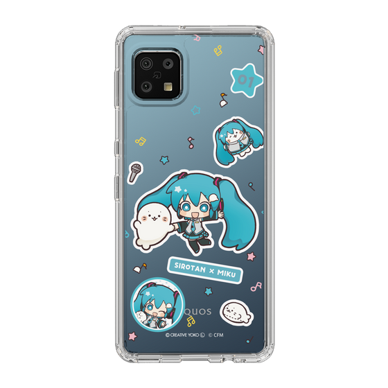 スリムプロテクションケース［ しろたん×初音ミク - ステッカー ］
