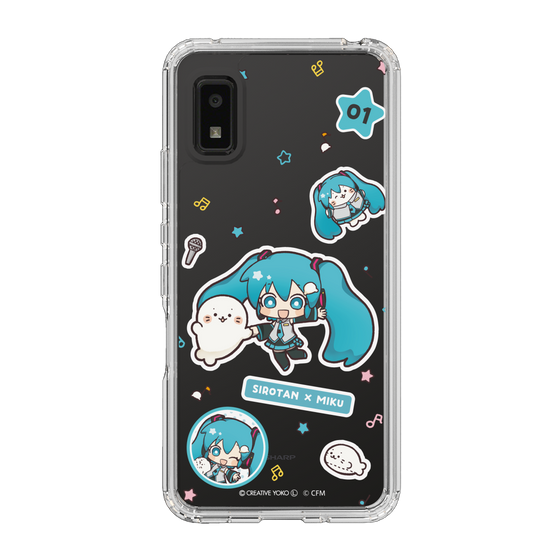 スリムプロテクションケース［ しろたん×初音ミク - ステッカー ］