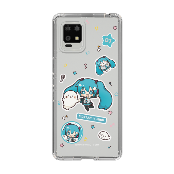 スリムプロテクションケース［ しろたん×初音ミク - ステッカー ］