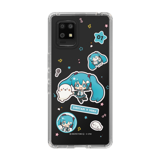 スリムプロテクションケース［ しろたん×初音ミク - ステッカー ］