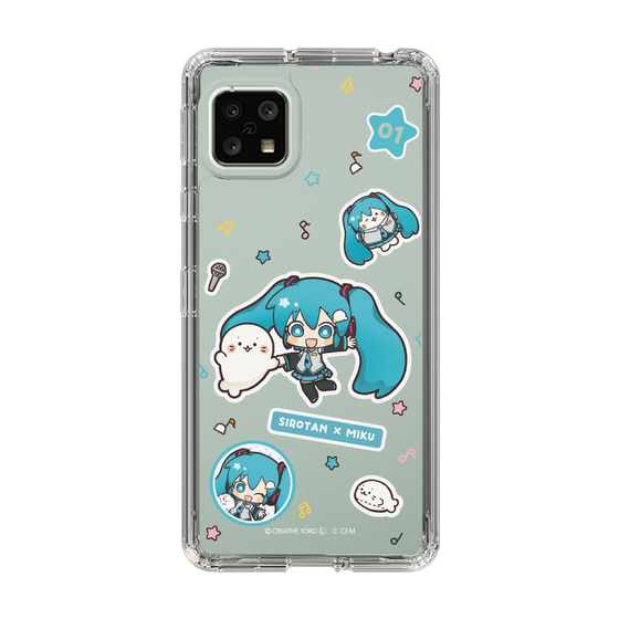 スリムプロテクションケース［ しろたん×初音ミク - ステッカー ］