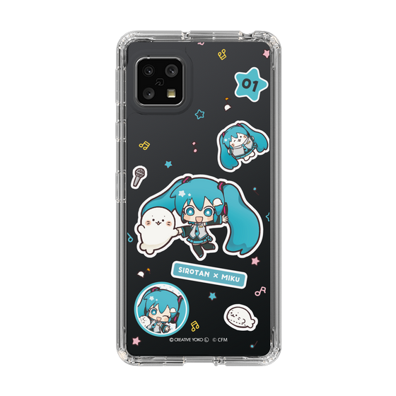 スリムプロテクションケース［ しろたん×初音ミク - ステッカー ］