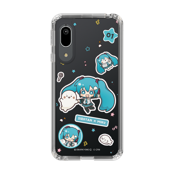 スリムプロテクションケース［ しろたん×初音ミク - ステッカー ］