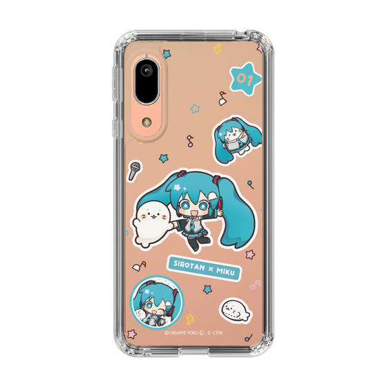 スリムプロテクションケース［ しろたん×初音ミク - ステッカー ］