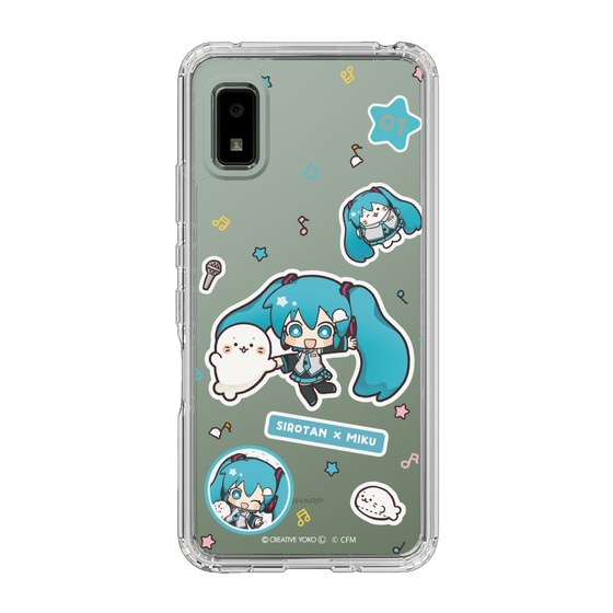 スリムプロテクションケース［ しろたん×初音ミク - ステッカー ］