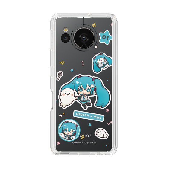 スリムプロテクションケース［ しろたん×初音ミク - ステッカー ］
