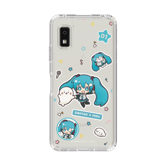 スリムプロテクションケース［ しろたん×初音ミク - ステッカー ］